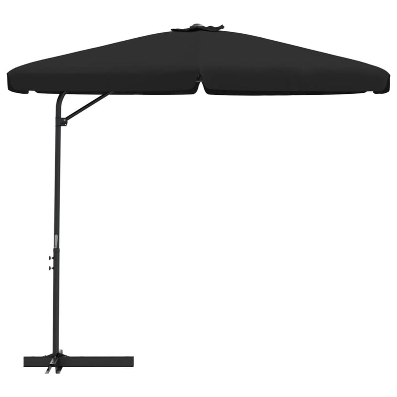 Afbeelding laden in galerijviewer, Vidaxl parasol met stalen paal 300 cm zwart