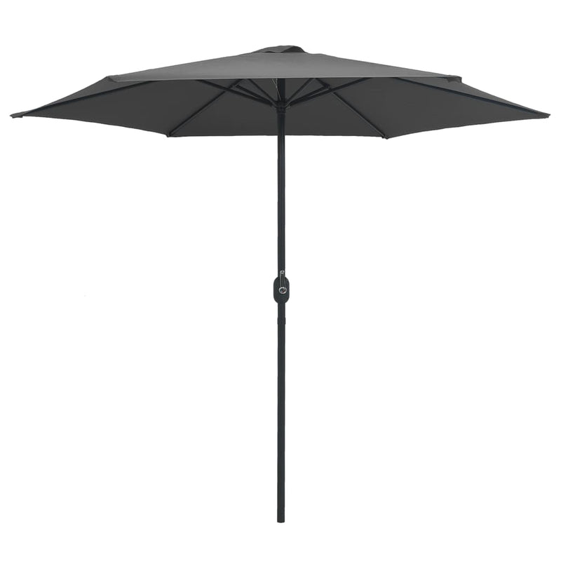 Afbeelding laden in galerijviewer, Vidaxl parasol met aluminium paal 270x246 cm antracietkleurig