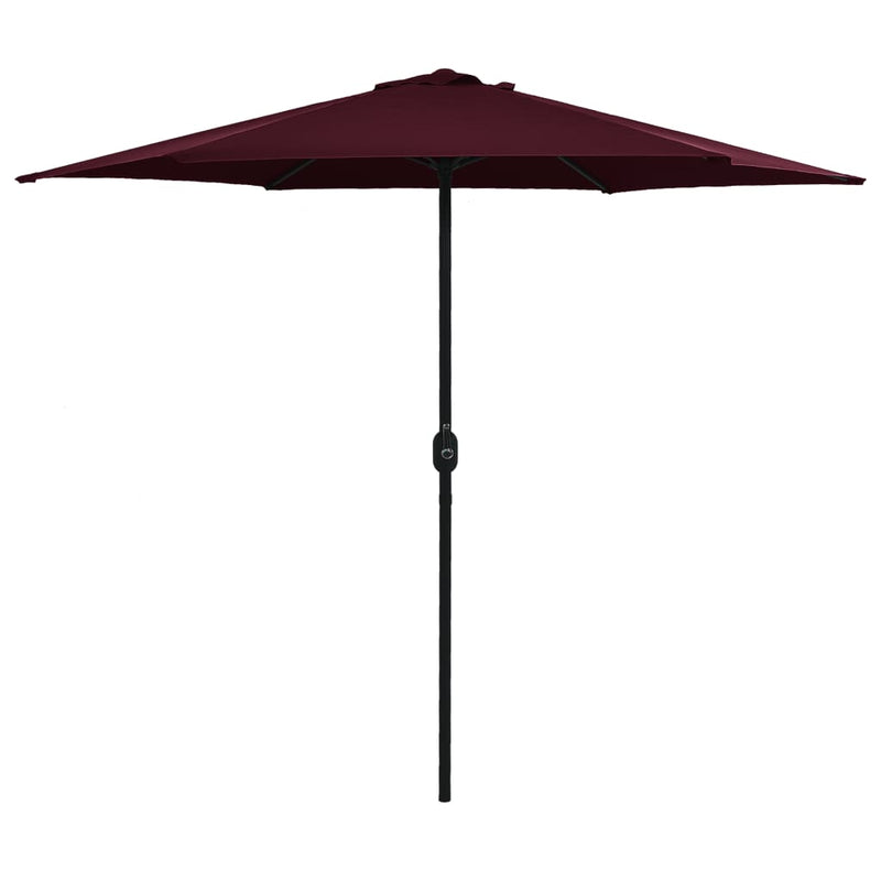 Afbeelding laden in galerijviewer, Vidaxl parasol met aluminium paal 270x246 cm bordeauxrood