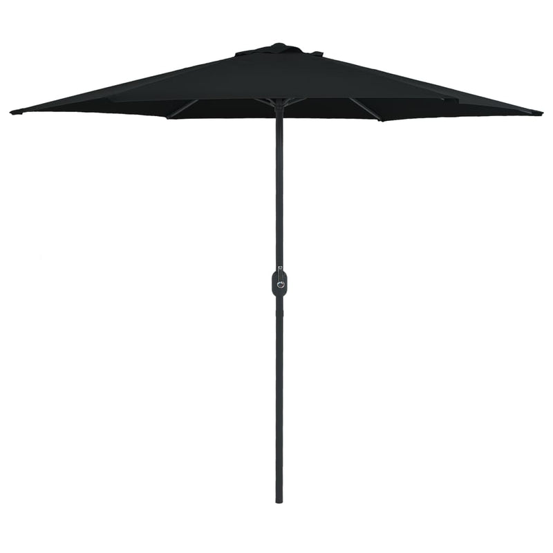 Afbeelding laden in galerijviewer, Vidaxl parasol met aluminium paal 270x246 cm zwart