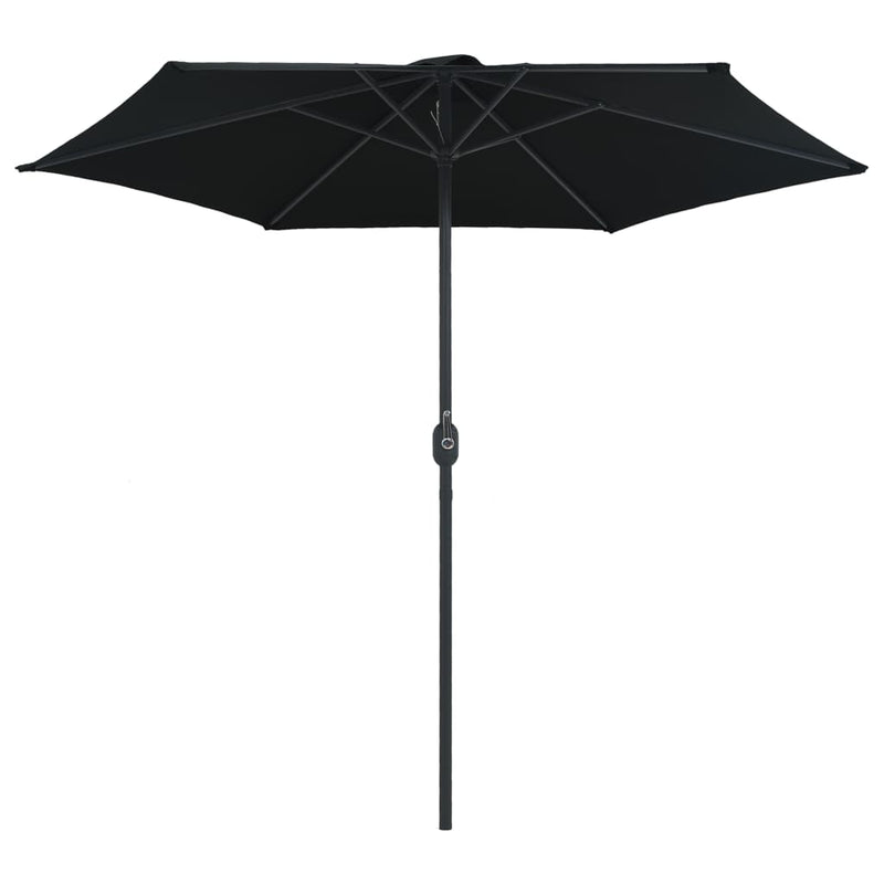 Afbeelding laden in galerijviewer, Vidaxl parasol met aluminium paal 270x246 cm zwart