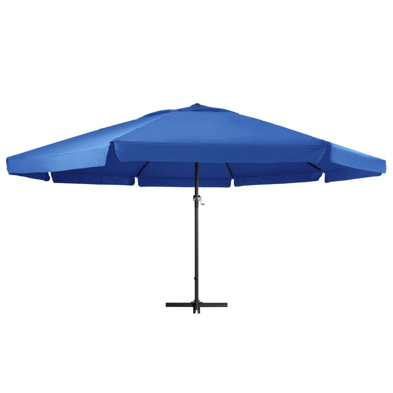 Afbeelding laden in galerijviewer, Vidaxl parasol met aluminium paal 500 cm azuurblauw