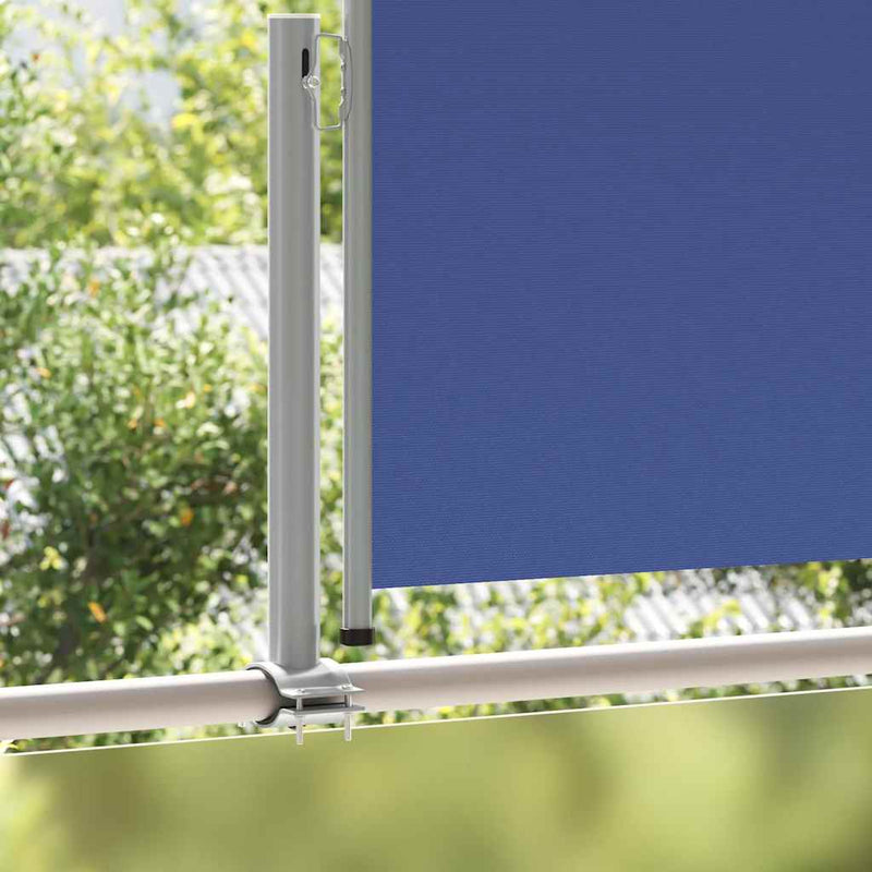 Afbeelding laden in galerijviewer, Vidaxl tuinscherm uittrekbaar 120x300 cm blauw