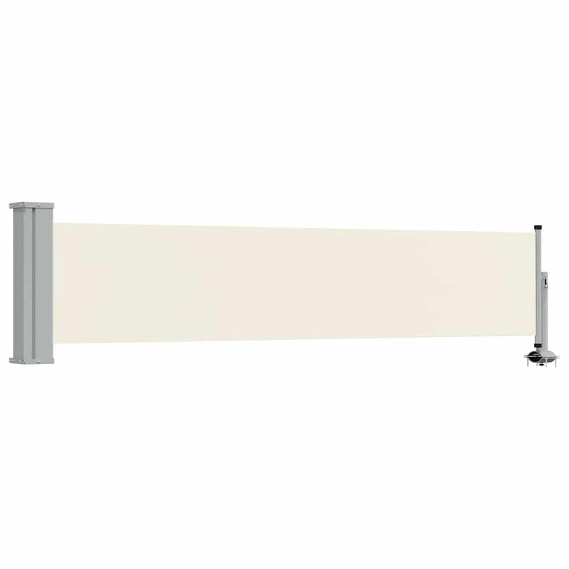 Afbeelding laden in galerijviewer, Vidaxl tuinscherm uittrekbaar 60x300 cm crèmekleurig