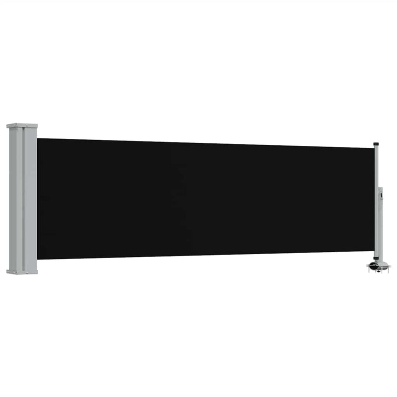Afbeelding laden in galerijviewer, Vidaxl tuinscherm uittrekbaar 80x300 cm zwart