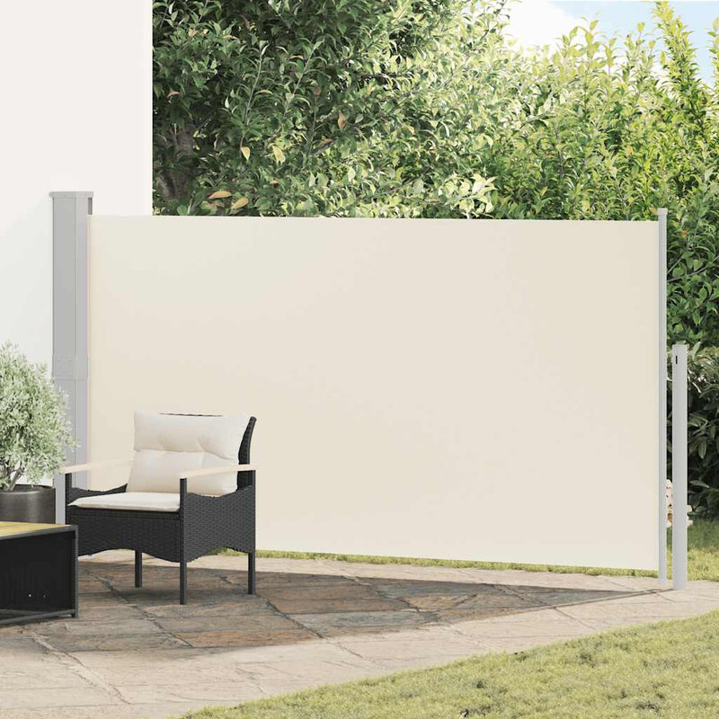 Afbeelding laden in galerijviewer, Vidaxl tuinscherm uittrekbaar 170x300 cm crème