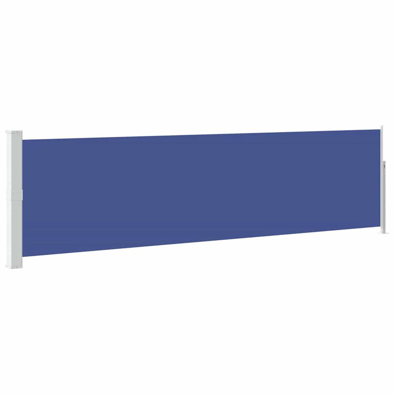 Afbeelding laden in galerijviewer, Vidaxl tuinscherm uittrekbaar 140x500 cm blauw