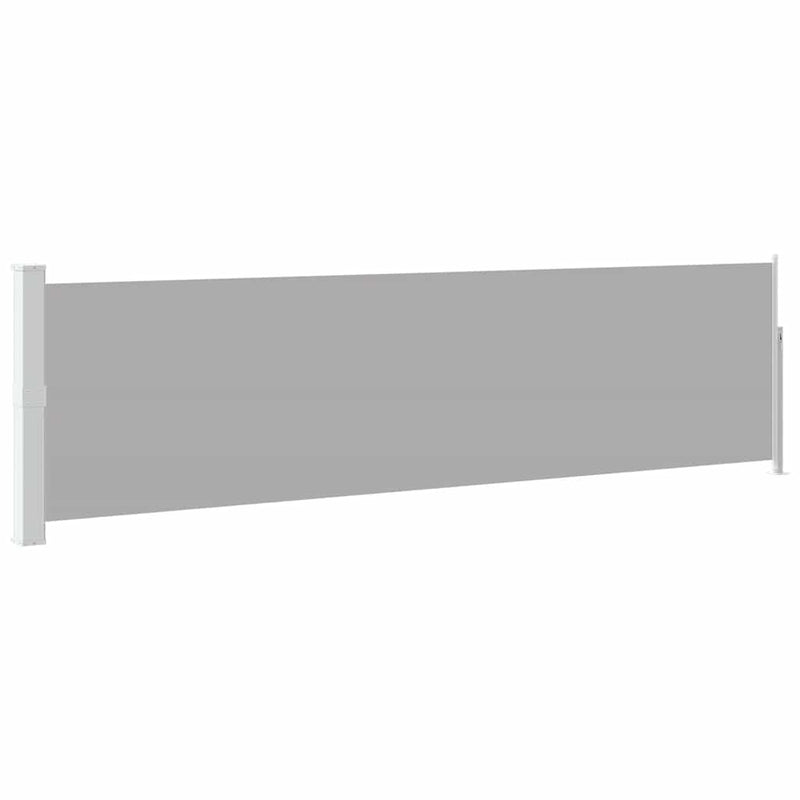 Afbeelding laden in galerijviewer, Vidaxl tuinscherm uittrekbaar 140x500 cm grijs