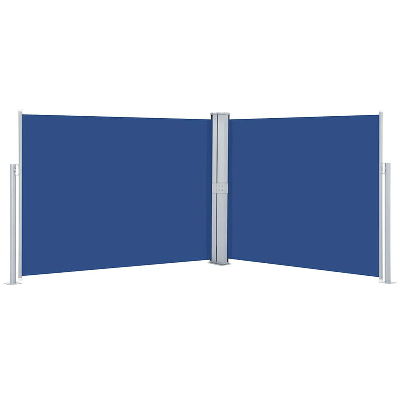 Afbeelding laden in galerijviewer, Vidaxl windscherm uittrekbaar 140x1000 cm blauw