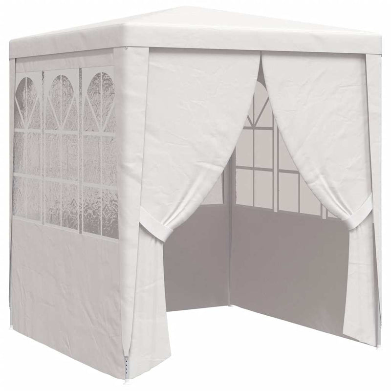 Afbeelding laden in galerijviewer, Vidaxl partytent met zijwanden professioneel 90 g m² 2x2 m wit
