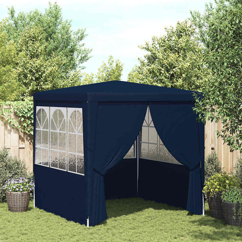 Afbeelding laden in galerijviewer, Vidaxl partytent met zijwanden professioneel 90 g m² 2,5x2,5 m blauw