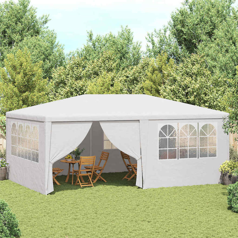 Afbeelding laden in galerijviewer, Vidaxl partytent met zijwanden professioneel 90 g m² 4x6 m wit