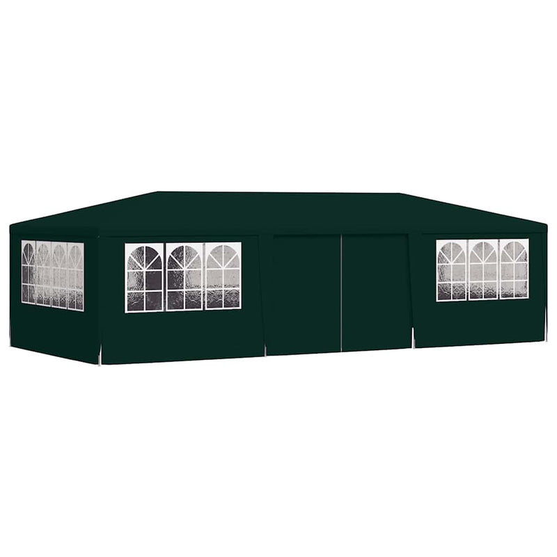 Afbeelding laden in galerijviewer, Vidaxl partytent met zijwanden professioneel 90 g m² 4x9 m groen