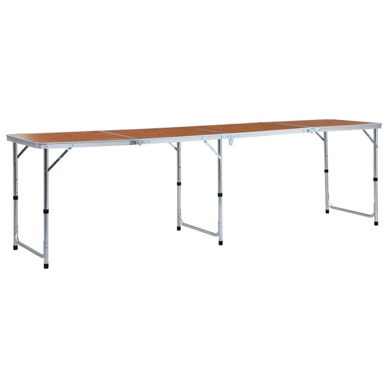 Afbeelding laden in galerijviewer, Vidaxl campingtafel inklapbaar 240x60 cm aluminium