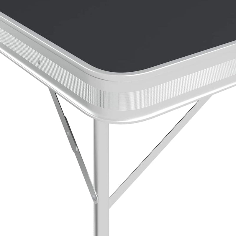 Afbeelding laden in galerijviewer, Vidaxl campingtafel inklapbaar met 2 banken aluminium grijs