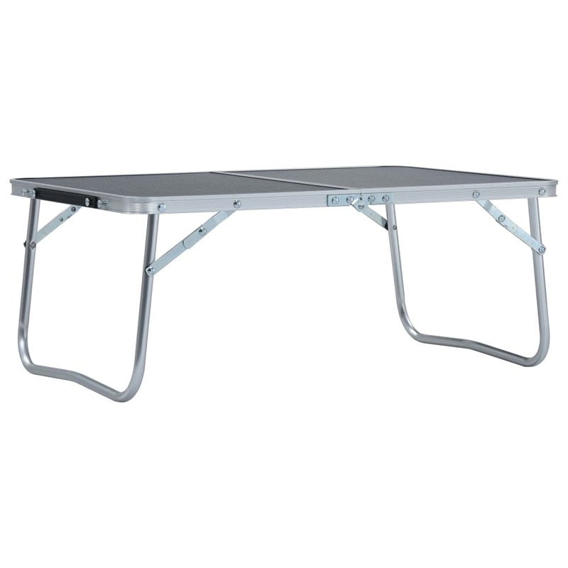 Afbeelding laden in galerijviewer, VidaXL Campingtafel inklapbaar 60x40 cm aluminium grijs