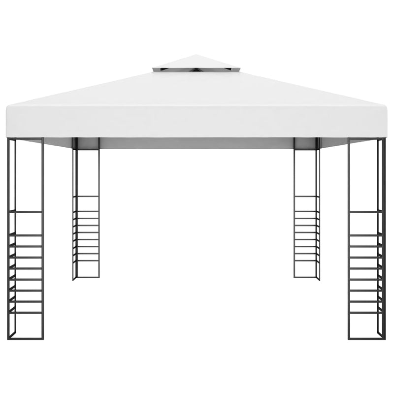 Afbeelding laden in galerijviewer, VidaXL Tuinprieel 4x3x2,7 m gepoedercoat staal wit