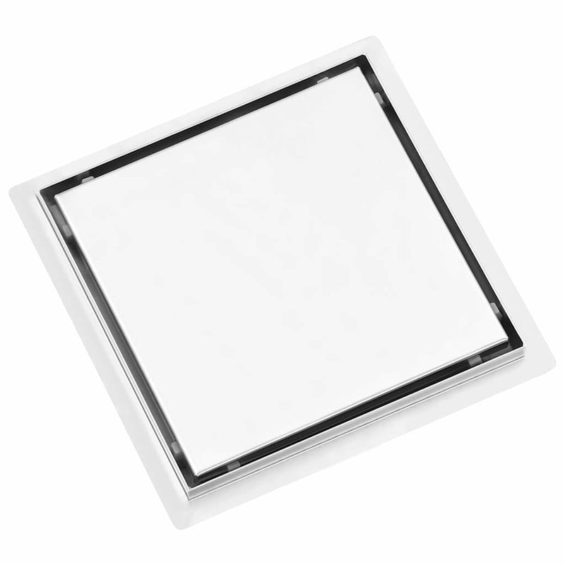Afbeelding laden in galerijviewer, Vidaxl doucheafvoer met 2-in-1 deksels 23x23 cm roestvrij staal