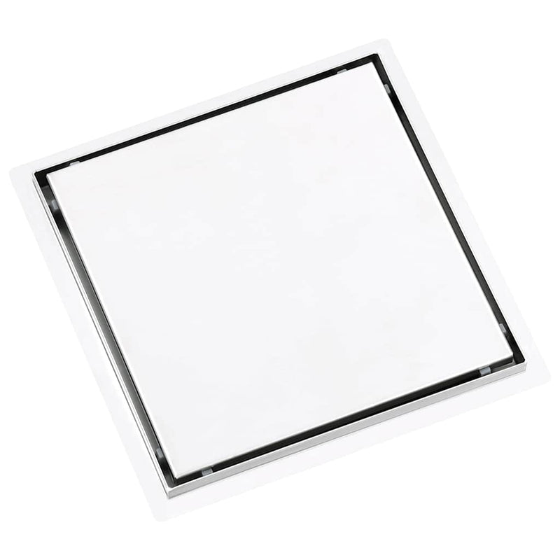 Afbeelding laden in galerijviewer, Vidaxl doucheafvoer met 2-in-1 deksels 28x28 cm roestvrij staal