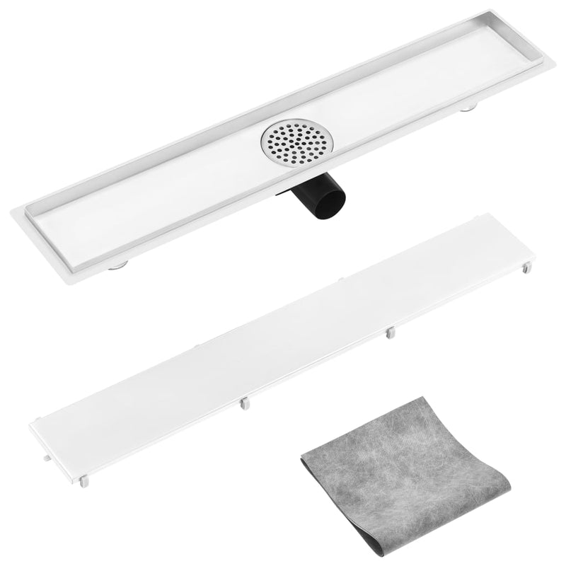Afbeelding laden in galerijviewer, Vidaxl doucheafvoer met 2-in-1 deksel 73x14 cm roestvrij staal