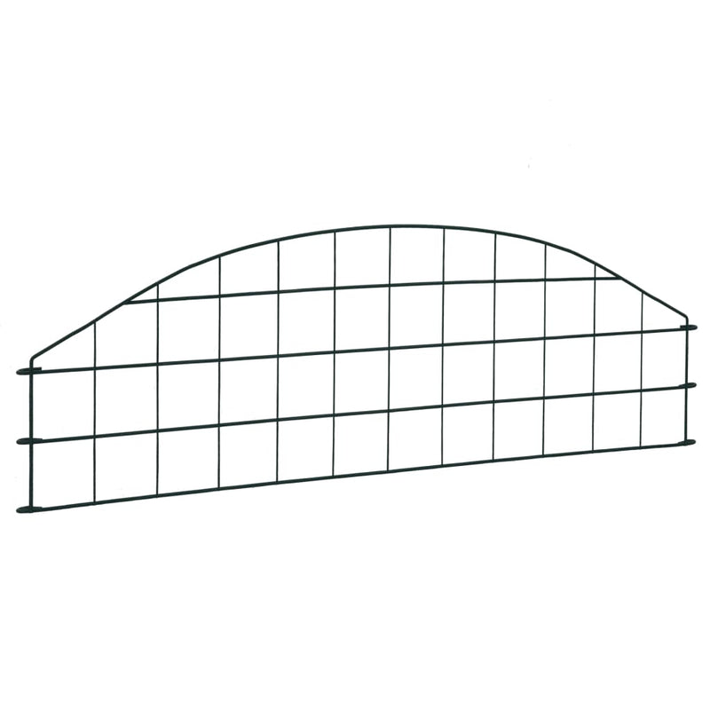 Afbeelding laden in galerijviewer, Vidaxl schuttingset gebogen 77,3x26 cm groen