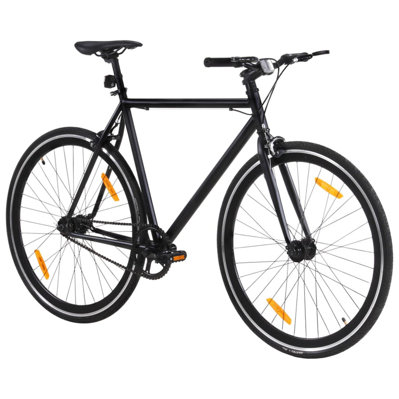 Afbeelding laden in galerijviewer, Vidaxl fiets met vaste versnelling 700 c 51 cm zwart