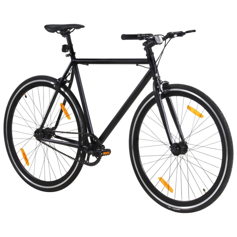 Afbeelding laden in galerijviewer, Vidaxl fiets met vaste versnelling 700 c 59 cm zwart