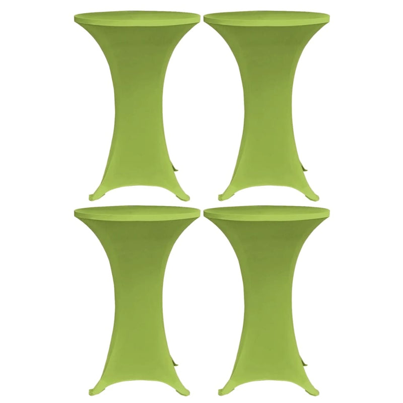 Afbeelding laden in galerijviewer, VidaXL Tafelhoes stretch 4 st 70 cm groen