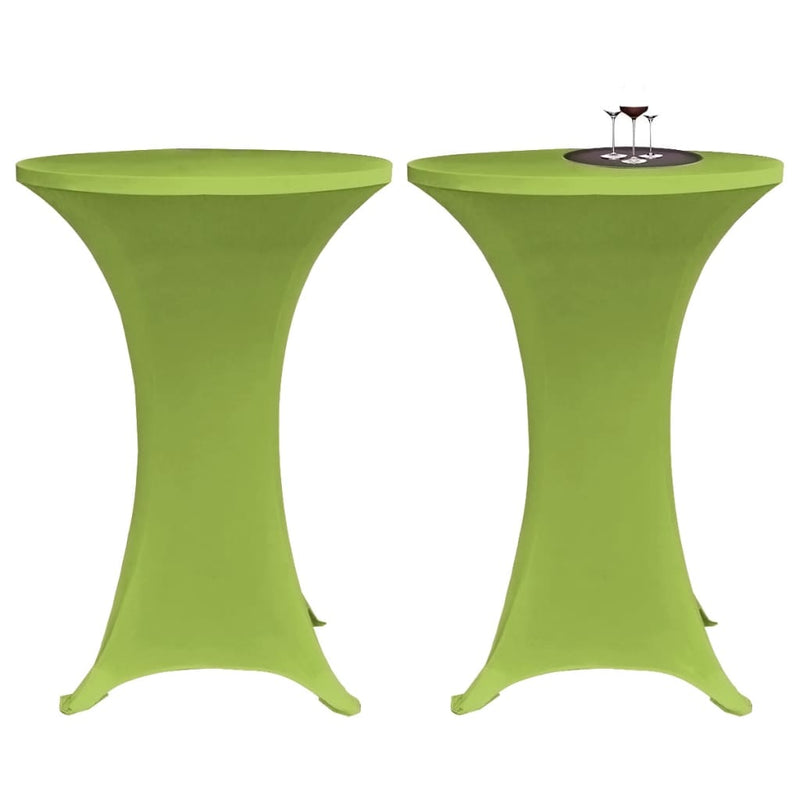 Afbeelding laden in galerijviewer, VidaXL Tafelhoes stretch 4 st 70 cm groen