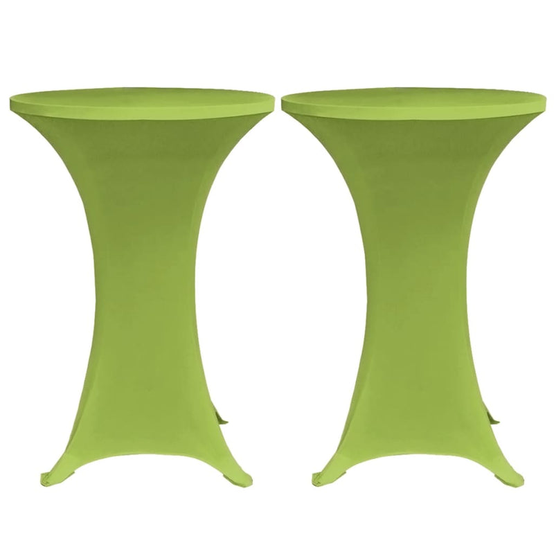 Afbeelding laden in galerijviewer, VidaXL Tafelhoes stretch 4 st 70 cm groen