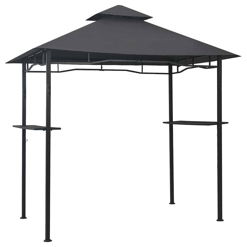 Afbeelding laden in galerijviewer, Vidaxl barbecue paviljoen 240x150x255 cm staal antraciet