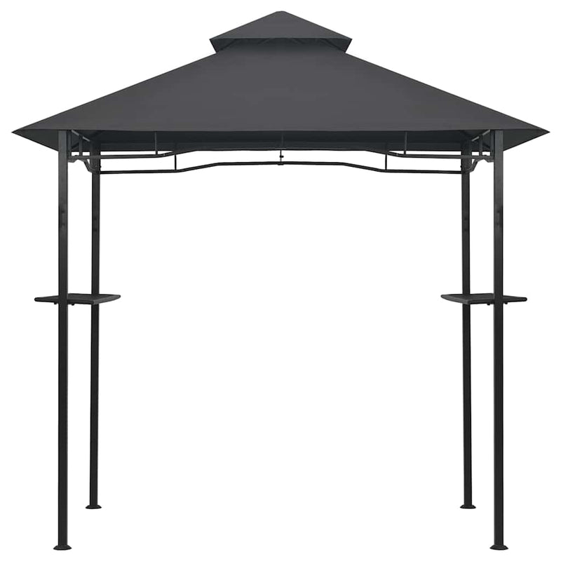 Afbeelding laden in galerijviewer, Vidaxl barbecue paviljoen 240x150x255 cm staal antraciet