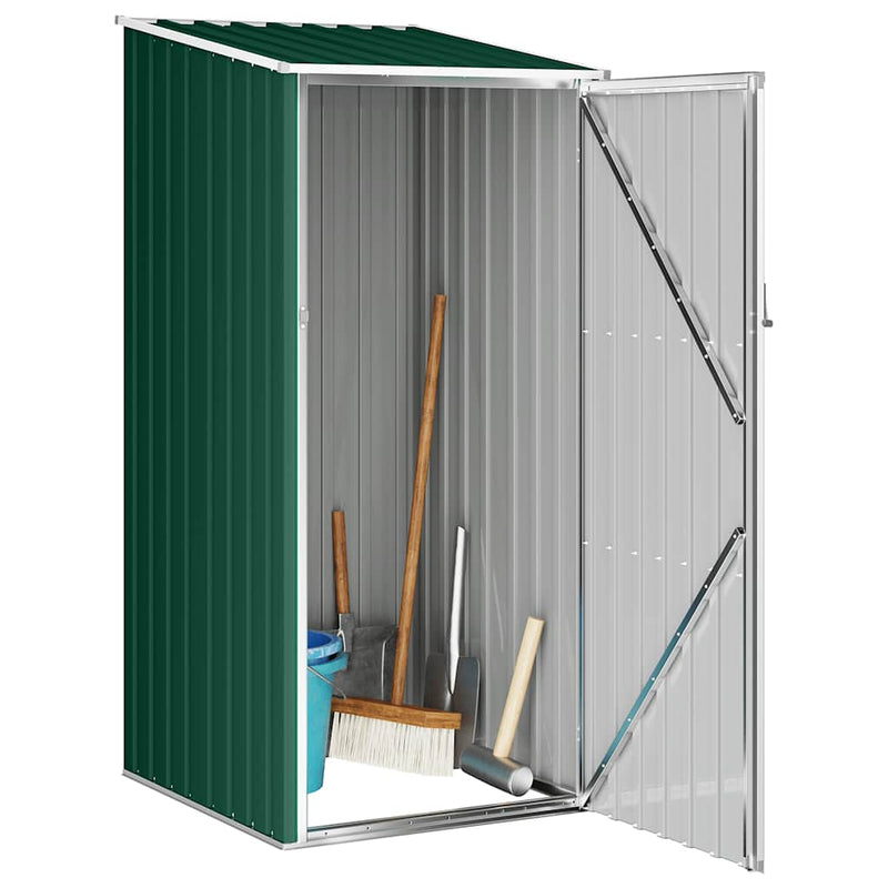 Afbeelding laden in galerijviewer, Vidaxl tuinschuur 87x98x159 cm gegalvaniseerd staal groen