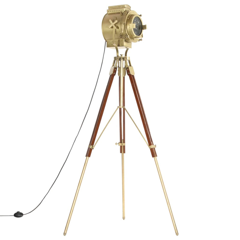 Afbeelding laden in galerijviewer, Vidaxl vloerlamp driepoot 193 cm massief mangohout