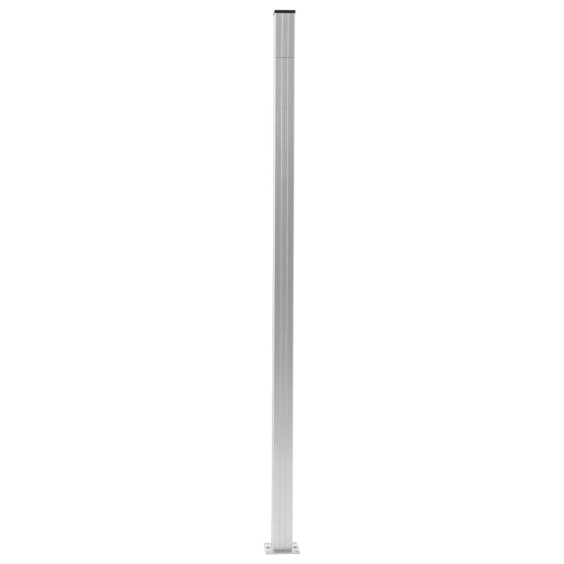Afbeelding laden in galerijviewer, Vidaxl schuttingpalen 3 st 185 cm aluminium