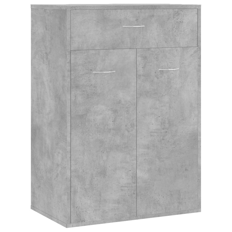 Afbeelding laden in galerijviewer, Vidaxl schoenenkast 60x35x84 cm bewerkt hout betongrijs