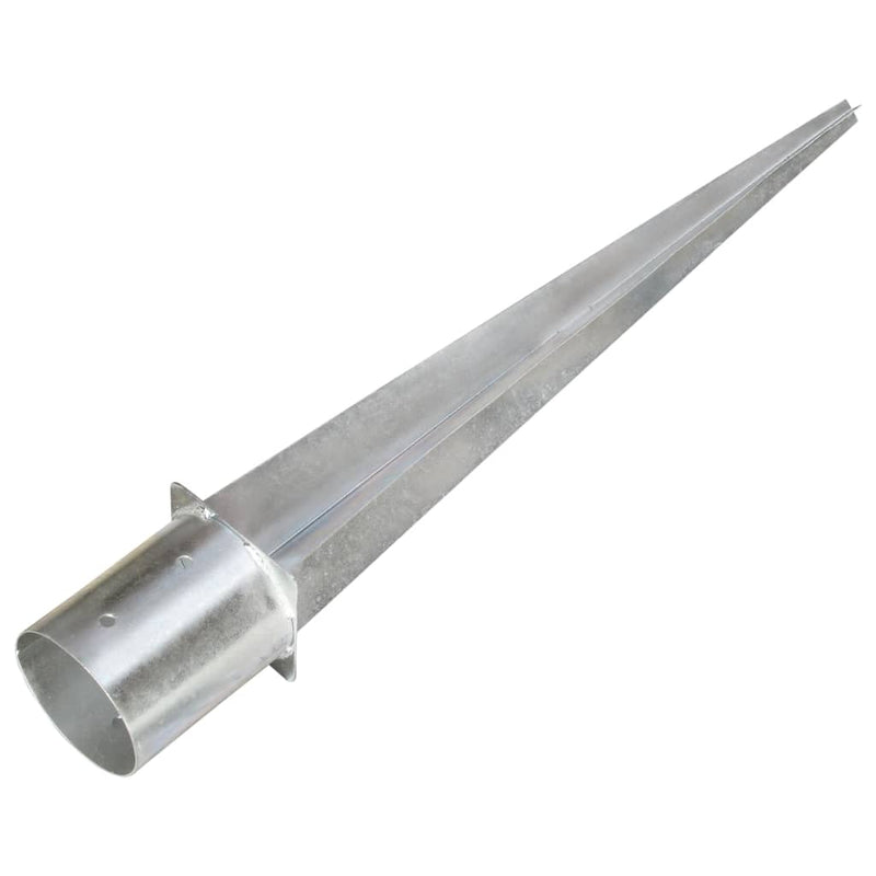 Afbeelding laden in galerijviewer, Vidaxl grondpinnen 6 st 12x91 cm gegalvaniseerd staal zilverkleurig