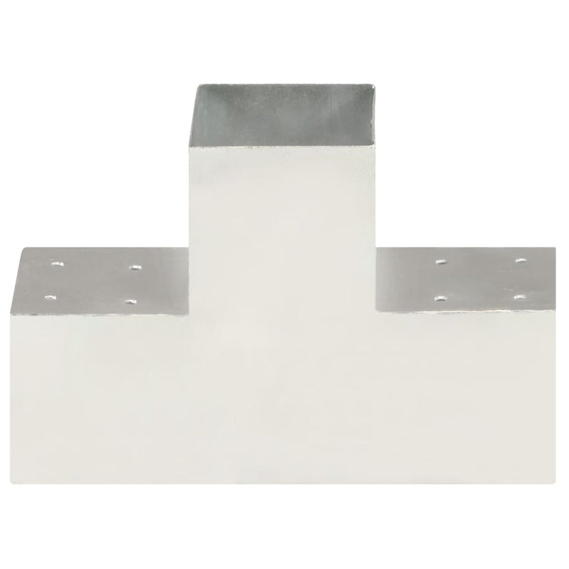 Afbeelding laden in galerijviewer, Vidaxl paalverbinding t-vorm 101x101 mm gegalvaniseerd metaal