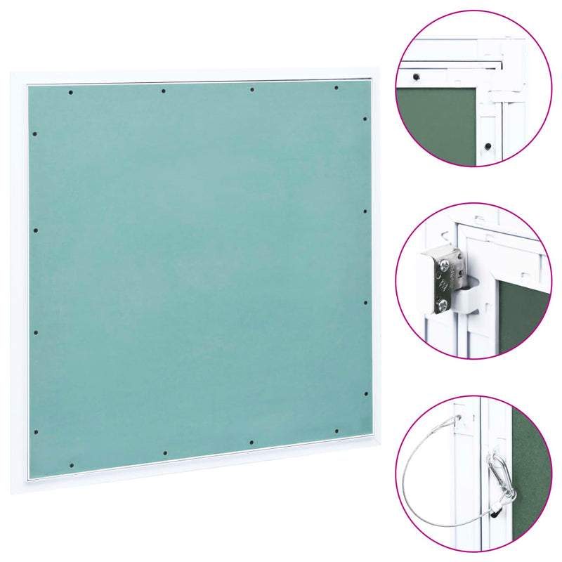 Afbeelding laden in galerijviewer, Vidaxl toegangspaneel met aluminium frame en gipsplaat 500x500 mm