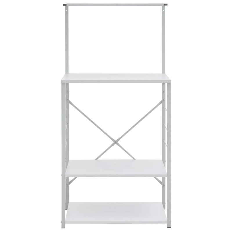 Afbeelding laden in galerijviewer, Vidaxl magnetronkast 60x39,6x123 cm bewerkt hout wit