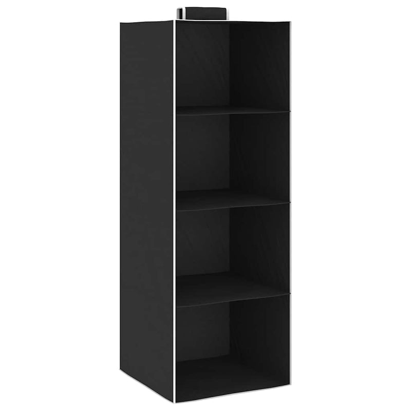 Afbeelding laden in galerijviewer, Vidaxl kledingorganisers hangend 2 st met 4 schappen stof