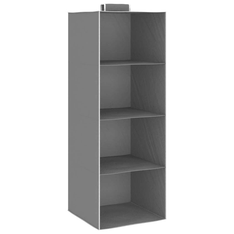 Afbeelding laden in galerijviewer, Vidaxl kledingorganisers hangend 2 st met 4 schappen stof
