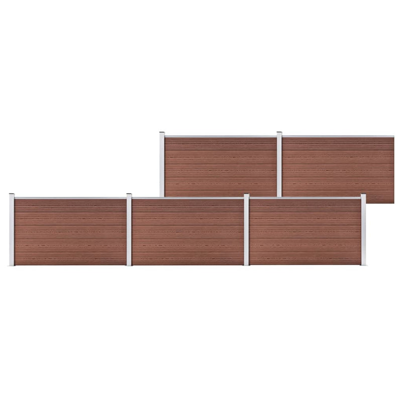 Afbeelding laden in galerijviewer, VidaXL Schutting 872x106 cm HKC bruin