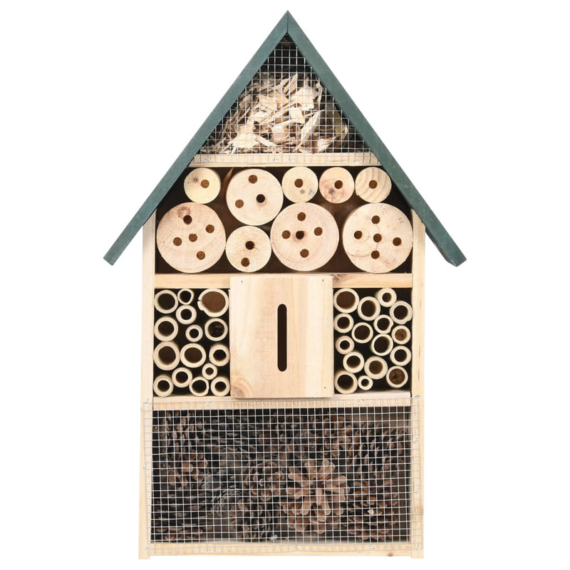 Afbeelding laden in galerijviewer, Vidaxl insectenhotel 30x10x48 cm vurenhout