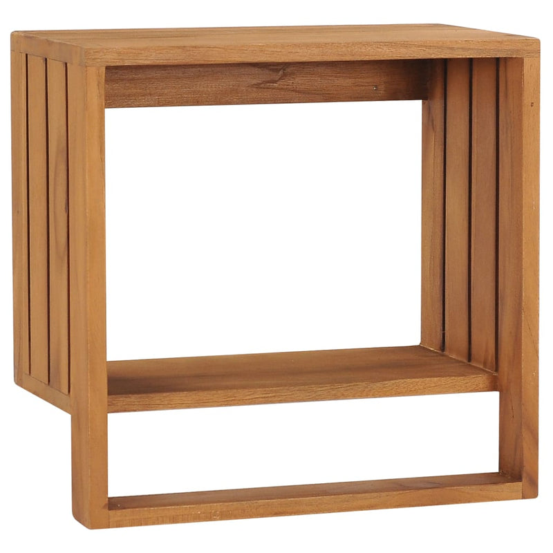 Afbeelding laden in galerijviewer, Vidaxl handdoekenrek wandmontage 35x20x35 cm massief teakhout
