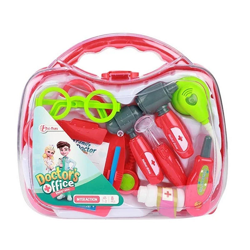 Afbeelding laden in galerijviewer, Toi-toys doktersset met stethoscoop in koffer, 8dlg.
