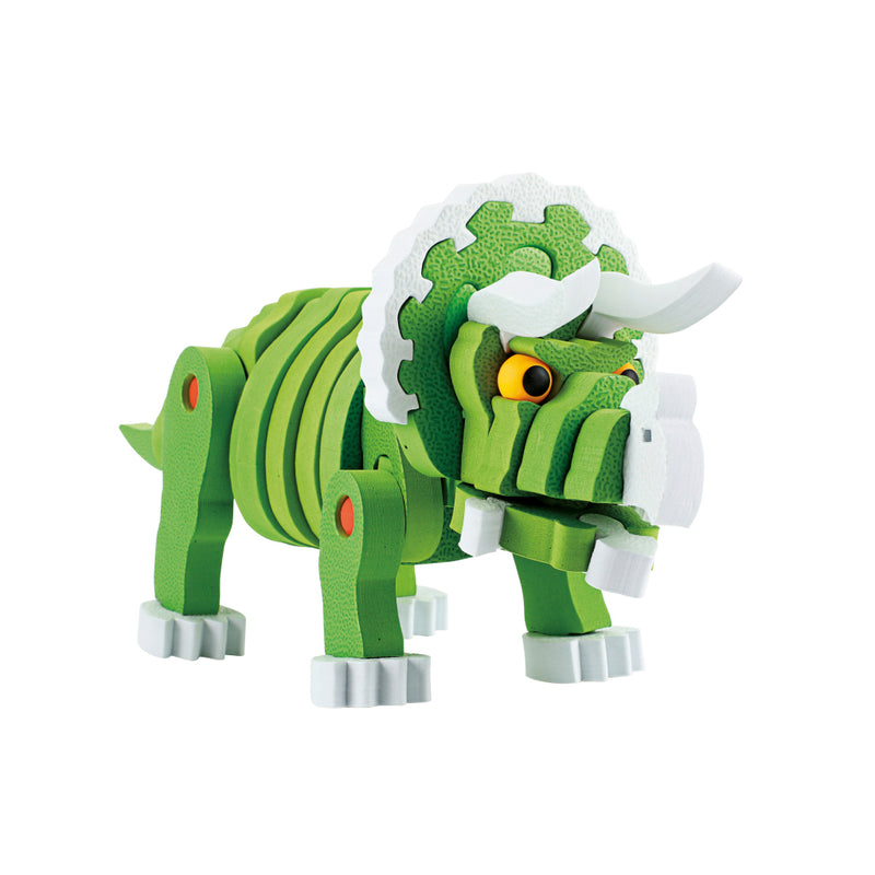 Afbeelding laden in galerijviewer, Toi-toys knutselpuzzel tricera junior 25,8 cm groen 59-delig