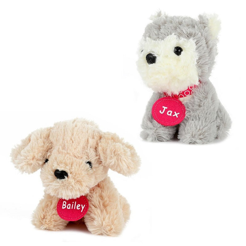 Afbeelding laden in galerijviewer, Toi-toys pluchen hondjes in hondenhok koffer 4 stuks