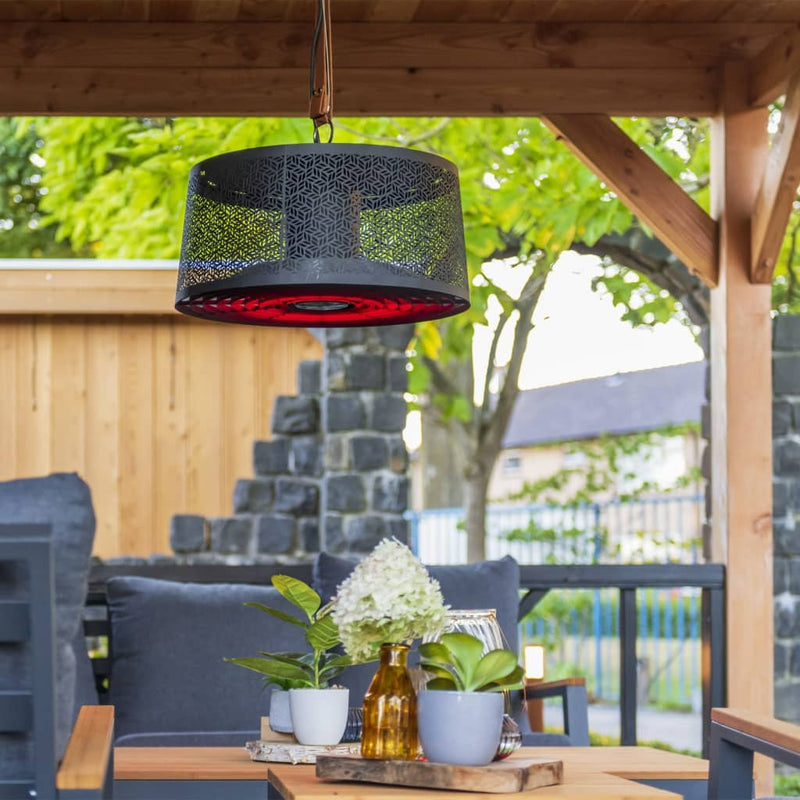 Afbeelding laden in galerijviewer, Sunred heater moderna artix ultra smart hangend 2000 w roségoud zwart