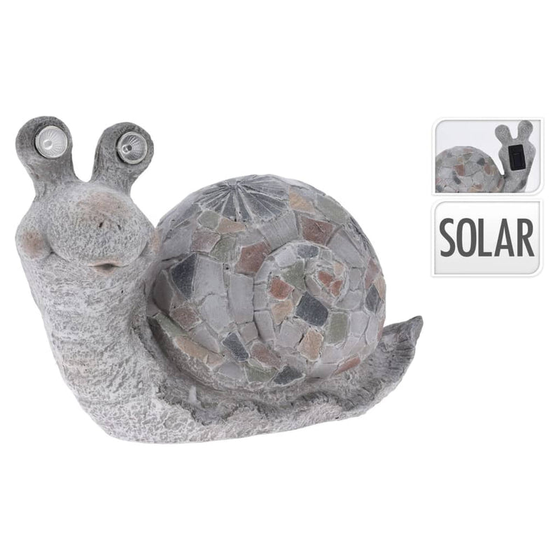 Afbeelding laden in galerijviewer, ProGarden ProGarden Tuindecoratie slak met solarverlichting MGO